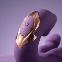 Close-up of Purple ÉLAN controls